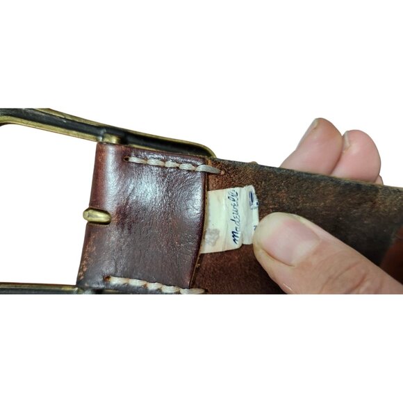 Brown genuine leather belt Madewell 1937 Accessories - Picture 5 of 8